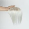Real Human Hair Toppers for Women Daily 360° Bangs 3D Hair Pieces with Thinning Hair Bangs20, 25, 30, 35cm