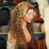 P4/27 Water Wave Brown Blonde Color Wigs 13x4 Front Lace Human Hair Wigs 220%Density 13x6 Quality Deep Curly Wave Human Hair Wig