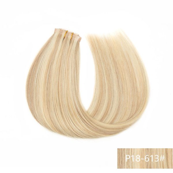 Long Tape Weft Human Hair Extensions 12