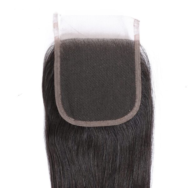 Brazilian 360 Straight Full Lace Frontal Closure 2×6 4×4 Closure Remy Human Hair Closure 13×4 Transparent Lace Natural Color