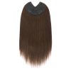 V-Part Human Hair Toppers For Women Breathable Lace Base Blonde Highlight Invisible 4 Clips Hairpiece With Thinning Hair 16Inch
