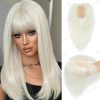 Natural Human Hair Toppers for Women Daily 360° Toppers for Thinning Hair Bangs 20 25 30 35cm Brown Roots & Blonde Hair Toppers