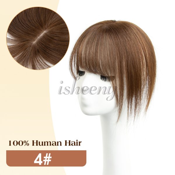 20cm Human Hair Topper with 5x9cm Base Net Natural Look Straight Hairpiece Seamless Blending to Hide Bald Spots or White Hair