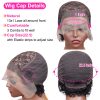 Pixie Cut Wigs Human Hair Short Curly Lace Front Human Hair Wigs Water Wave Bob Wig 13x1 Transparent Lace Wigs For Women