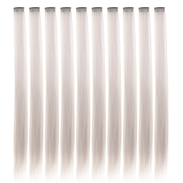 10PCS/Pack Colored Party Highlights Clip in Hair Extensions for Girls 22 Inches Omber colors Straight Hair Synthetic 1pcs2026