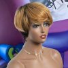 S206d8268351548edbc625f311d3da08eK Pixie Cut Wig Human Hair Short Wigs for Women Blonde 1b/30 Natural Hair Pixie Wig with Bang Full Machine Made Wig