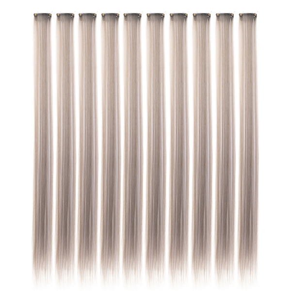 10PCS/Pack Colored Party Highlights Clip in Hair Extensions for Girls 22 Inches Omber colors Straight Hair Synthetic 1pcs2026