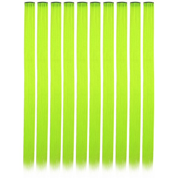 10PCS/Pack Colored Party Highlights Clip in Hair Extensions for Girls 22 Inches Omber colors Straight Hair Synthetic 1pcs2026