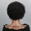 Short Afro Curly Pixie Human Hair Wig for Women - 6 Inch Natural Black 150% Density, Versatile Daily full machine made