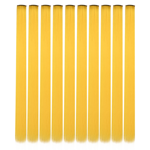10PCS/Pack Colored Party Highlights Clip in Hair Extensions for Girls 22 Inches Omber colors Straight Hair Synthetic 1pcs2026