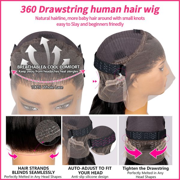 100% Real Full HD Lace Frontal Wig Deep Wave Lace Front Human Hair Wigs Brazlian Remy Water Wave 360 Full Lace Wigs For Women