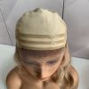 Blonde Highlight Comfortable and breathable Silicone Cap Gluless Medical Wig Replacement European Human Hair