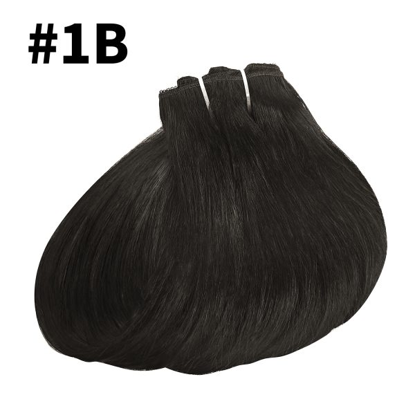 Clip In Hair Extensions Body Wave 8Pcs Clip In Human Hair Extensions Natural Black Remy Skin Weft Hair Extensions For Salon