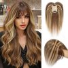 Hair Topper Human Hair With Clips Machine-Remy Hair Toppers For Woman Natural Topper Włosy For Thin Hair One Piece Toppers