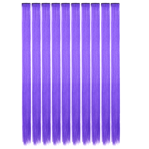 10PCS/Pack Colored Party Highlights Clip in Hair Extensions for Girls 22 Inches Omber colors Straight Hair Synthetic 1pcs2026