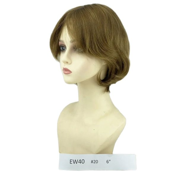 Medical Wigs 100% European Virgin Human Hair New Injection Skin Top with French Lace Front Temple Wefted Sides Back in Stock
