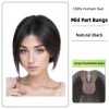 New Seamless Forehead Coverage No Clip Toppers Human Hair Fringe Bangs Magic Paste Hair Toppers For Women Cover Sparse Hair