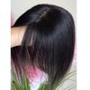 No-Clip Human Hair Topper 8x11cm Silk Base Skin Like Toppers with Bangs Breathable Realistic Skin-Like Hairpart Free Part 25cm
