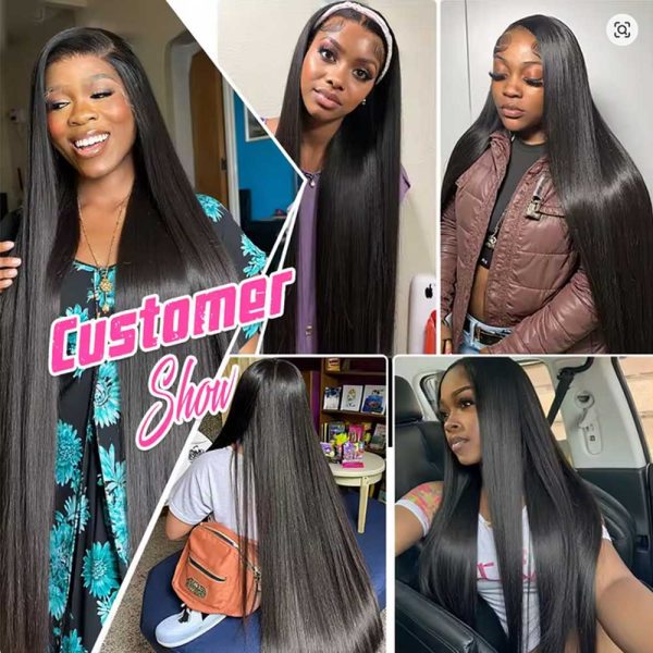 Straight Lace Front Wigs Human Hair 250% Density 13x4 13x6 Full Frontal Transparent 5x5 HD Lace Wigs Glueless Wigs With Hairline