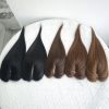 Hair Topper Human Hair With Clips Machine-Remy Hair Toppers For Woman Natural Topper Włosy For Thin Hair One Piece Toppers
