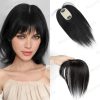 Hair Topper Human Hair With Clips Machine-Remy Hair Toppers For Woman Natural Topper Włosy For Thin Hair One Piece Toppers