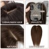 Hair Topper Human Hair With Clips Machine-Remy Hair Toppers For Woman Natural Topper Włosy For Thin Hair One Piece Toppers