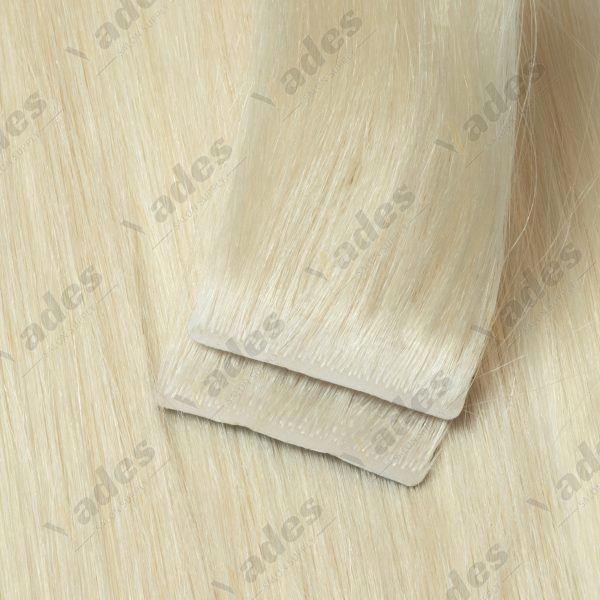 YWUEXT Tape in Hair Extensions Human Hair Skin Weft Seamless Invisible Silky Straight with Thick Ends Remy Human Hair 12-22inch