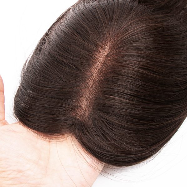 613 Blonde Human Hair Toppers 5x5inch Durable Mono Base 14 16 18 inch 130% Denisty Seamless Linepart Can be Dyed & Restyled