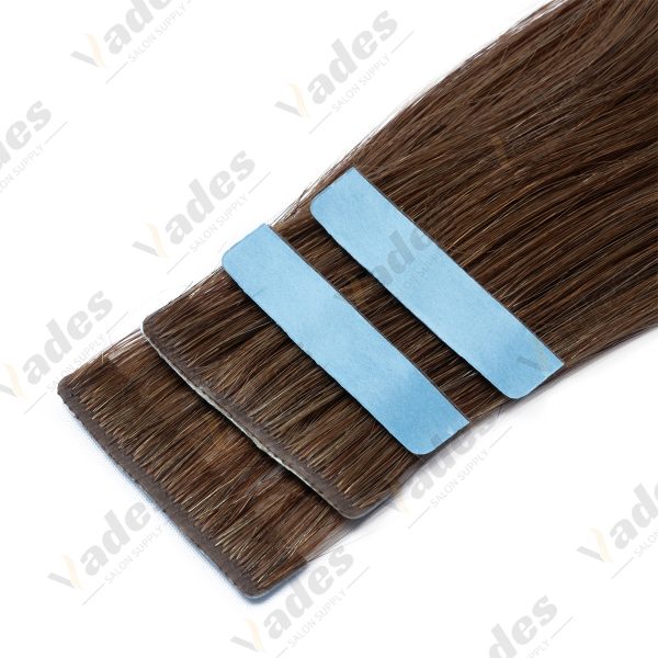 YWUEXT Tape in Hair Extensions Human Hair Skin Weft Seamless Invisible Silky Straight with Thick Ends Remy Human Hair 12-22inch