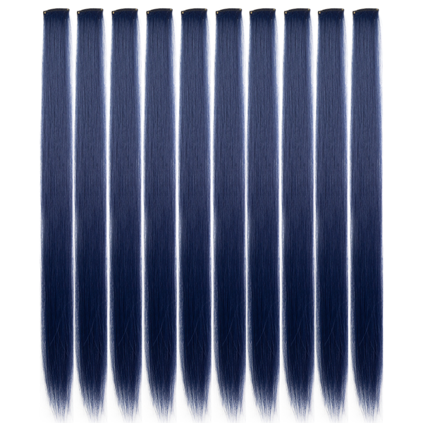 10PCS/Pack Colored Party Highlights Clip in Hair Extensions for Girls 22 Inches Omber colors Straight Hair Synthetic 1pcs2026