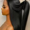 Straight Lace Front Wigs Human Hair 250% Density 13x4 13x6 Full Frontal Transparent 5x5 HD Lace Wigs Glueless Wigs With Hairline