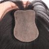 No-Clip Human Hair Topper 8x11cm Silk Base Skin Like Toppers with Bangs Breathable Realistic Skin-Like Hairpart Free Part 25cm