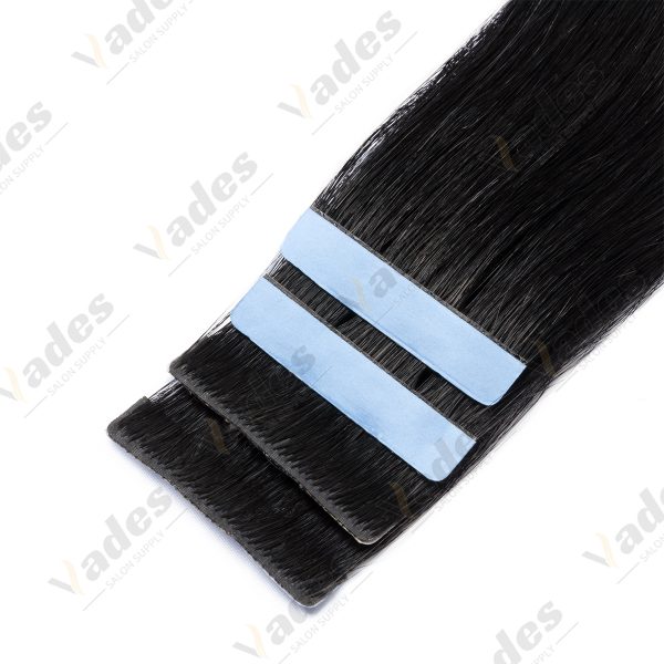 YWUEXT Tape in Hair Extensions Human Hair Skin Weft Seamless Invisible Silky Straight with Thick Ends Remy Human Hair 12-22inch