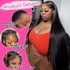 Straight Lace Front Wigs Human Hair 250% Density 13x4 13x6 Full Frontal Transparent 5x5 HD Lace Wigs Glueless Wigs With Hairline