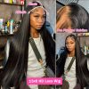 Straight Lace Front Wigs Human Hair 250% Density 13x4 13x6 Full Frontal Transparent 5x5 HD Lace Wigs Glueless Wigs With Hairline