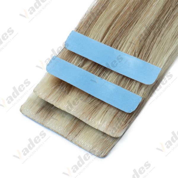 YWUEXT Tape in Hair Extensions Human Hair Skin Weft Seamless Invisible Silky Straight with Thick Ends Remy Human Hair 12-22inch